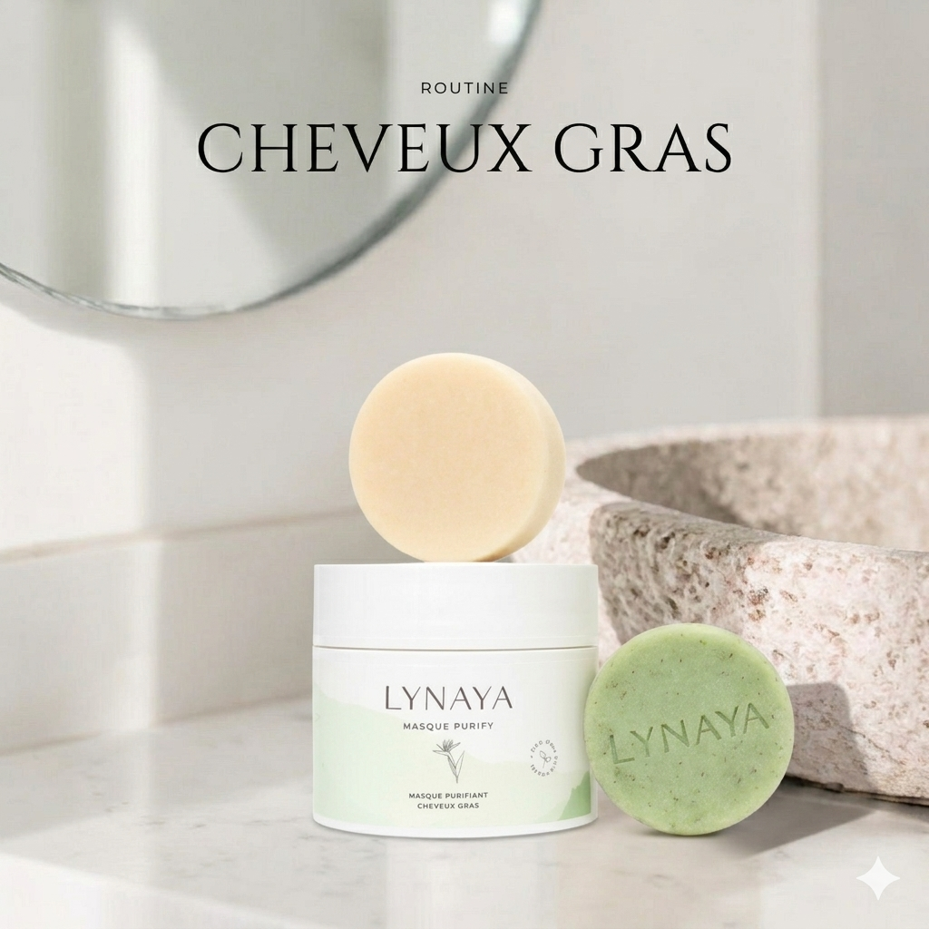 Routine capillaire cheveux gras