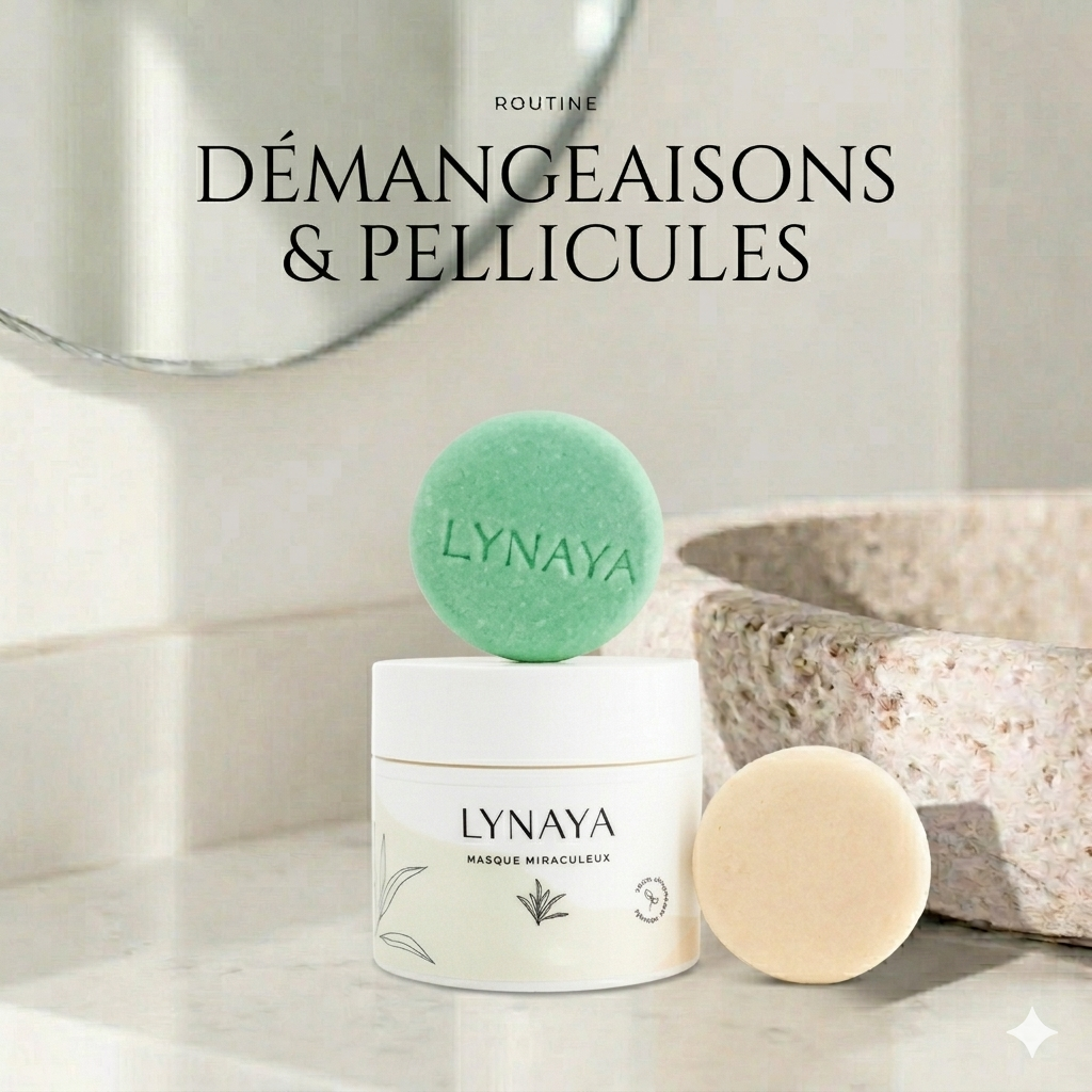 Routine capillaire anti-pellicules & démangeaisons