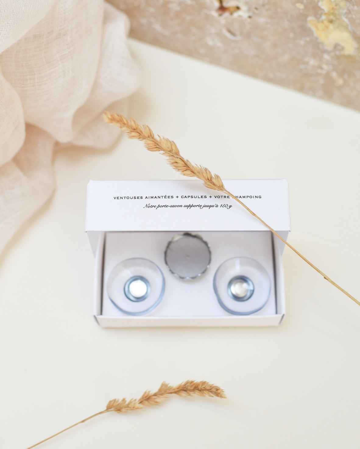 Lot de 3 Portes-savons minimalistes aimantés